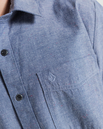 Camisa Volcom Date Knight Blue Wash