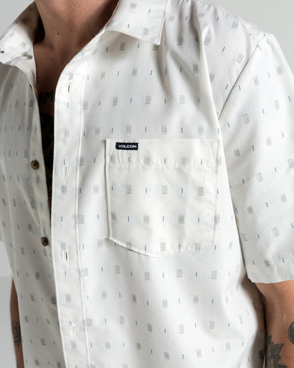 Camisa Volcom Bankstone White Combo