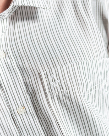 Camisa Manga Curta Volcom Irving Off White