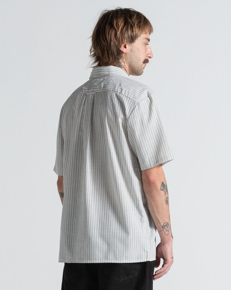Camisa Manga Curta Volcom Irving Off White