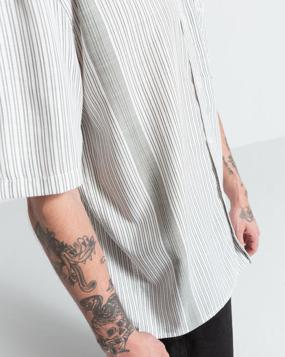 Camisa Manga Curta Volcom Irving Off White