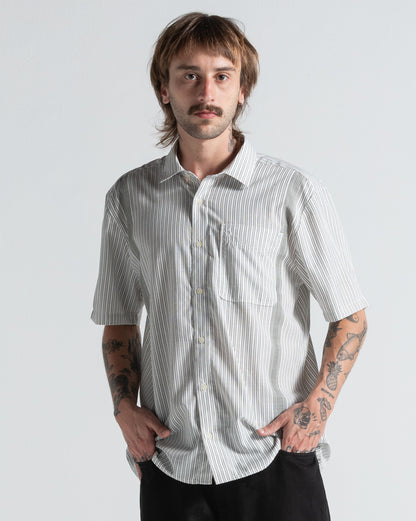 Camisa Manga Curta Volcom Irving Off White