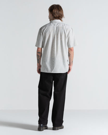 Camisa Manga Curta Volcom Irving Off White
