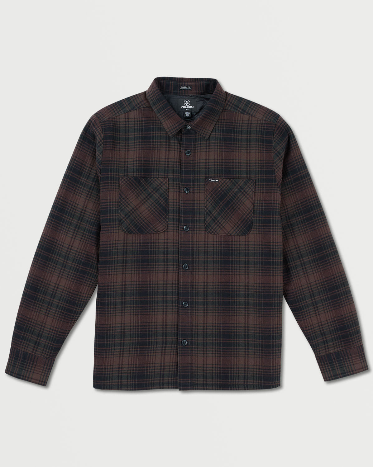 Camisa Flanela Volcom Overstoned Mahogany