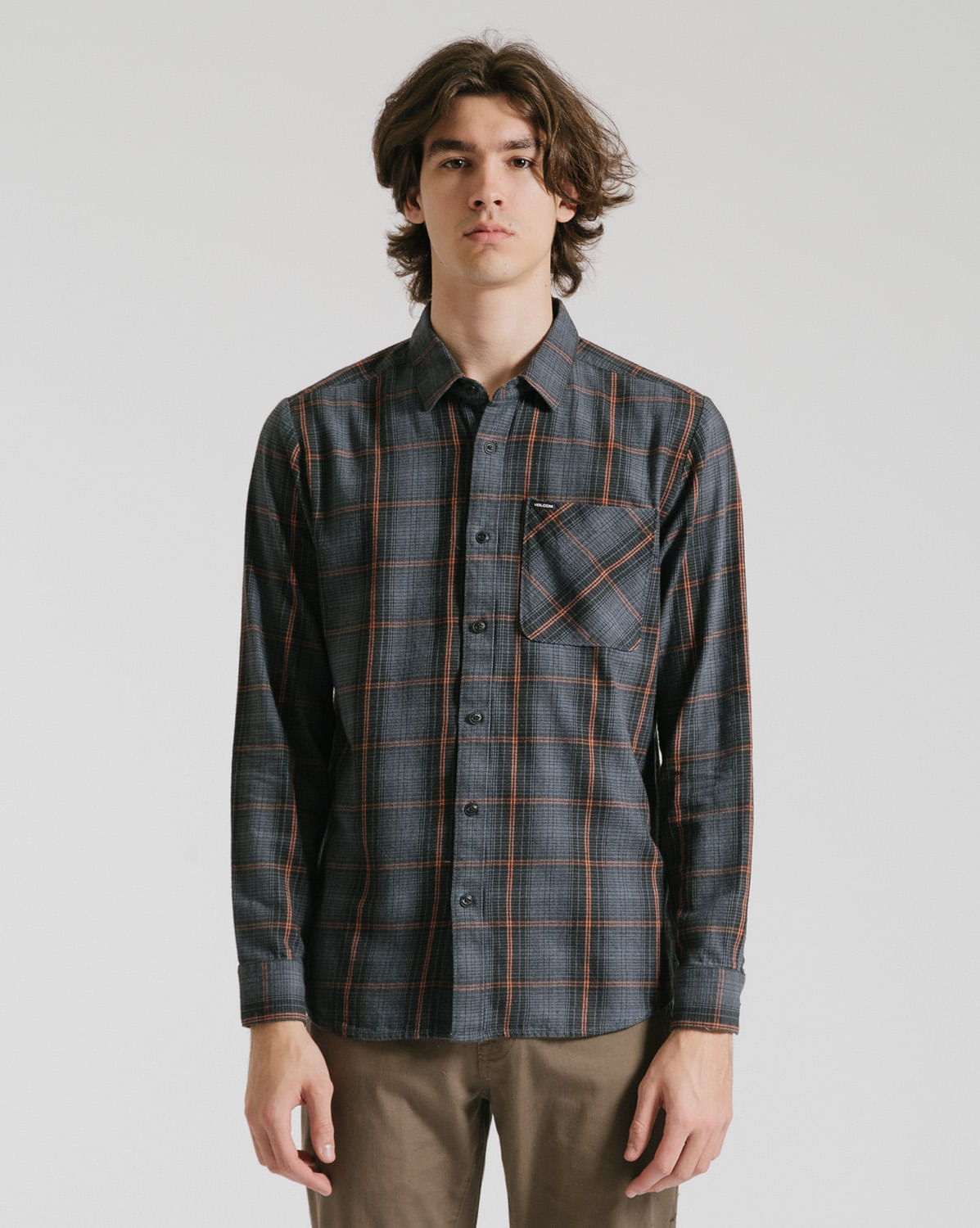 Camisa Volcom Heavy Twills Dark Slate