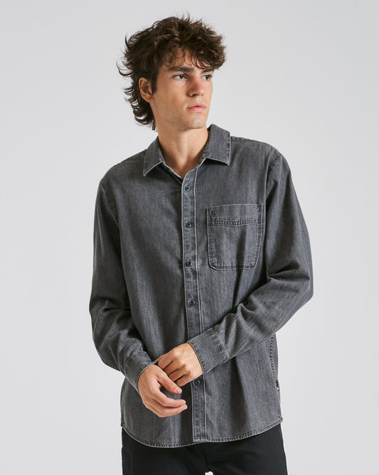 Camisa Volcom Date Knight Stealth