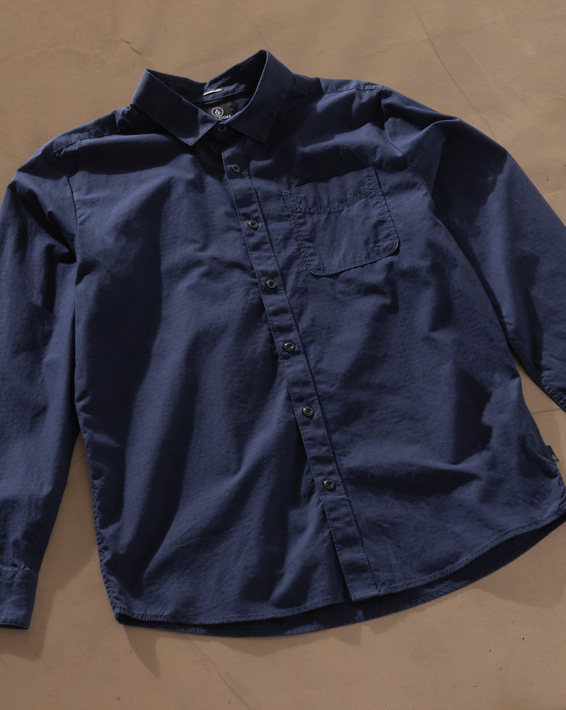 Camisa Volcom Date Knight Navy