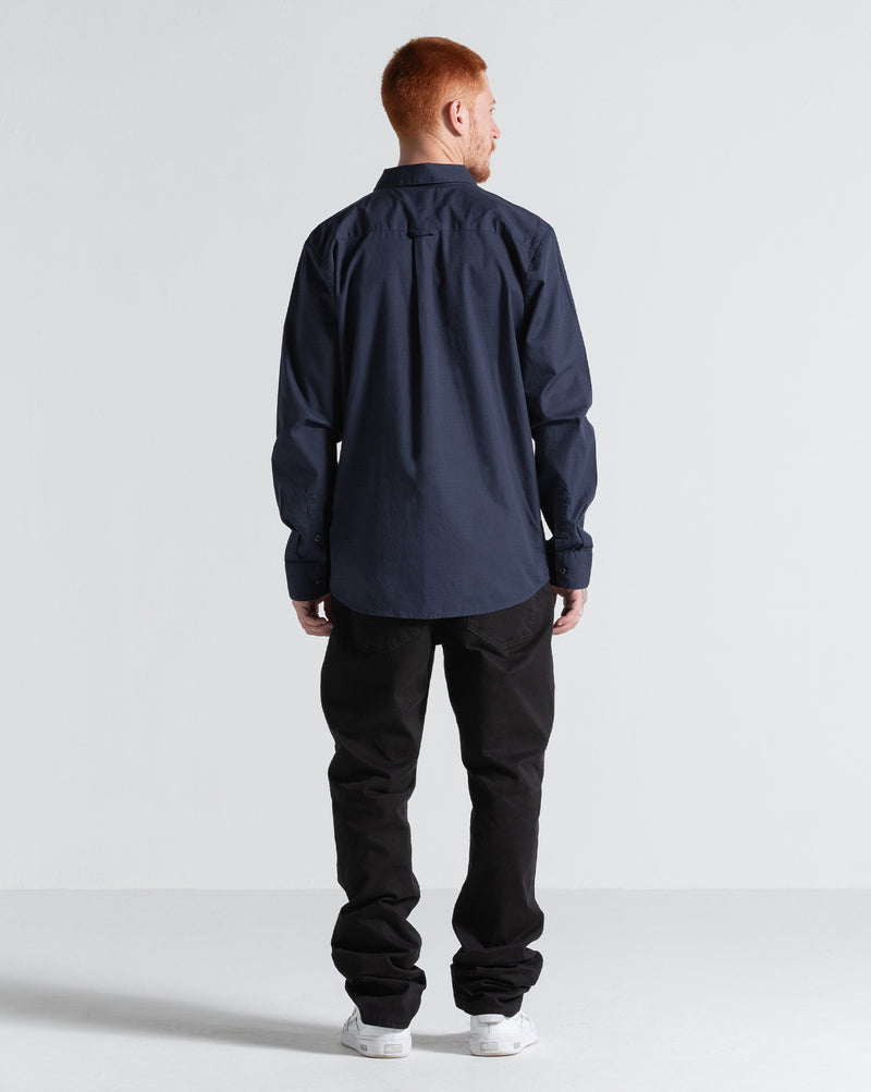 Camisa Volcom Date Knight Navy