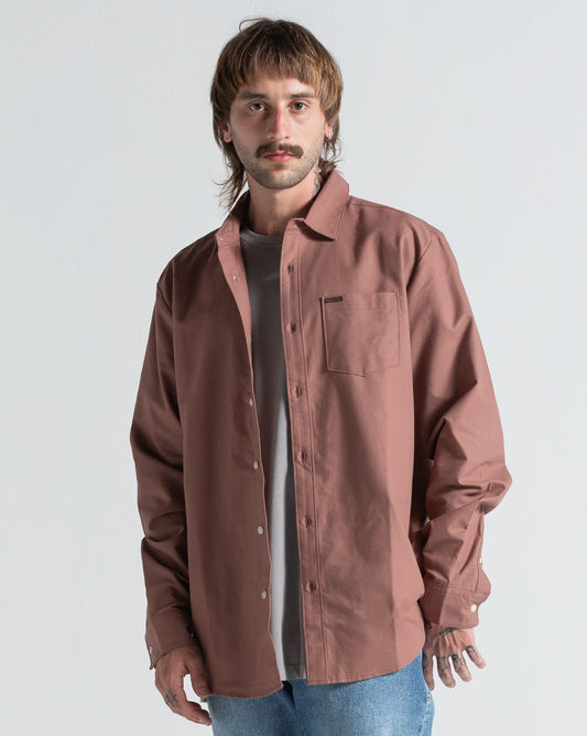 Camisa Volcom Veeco Oxford Nutmeg