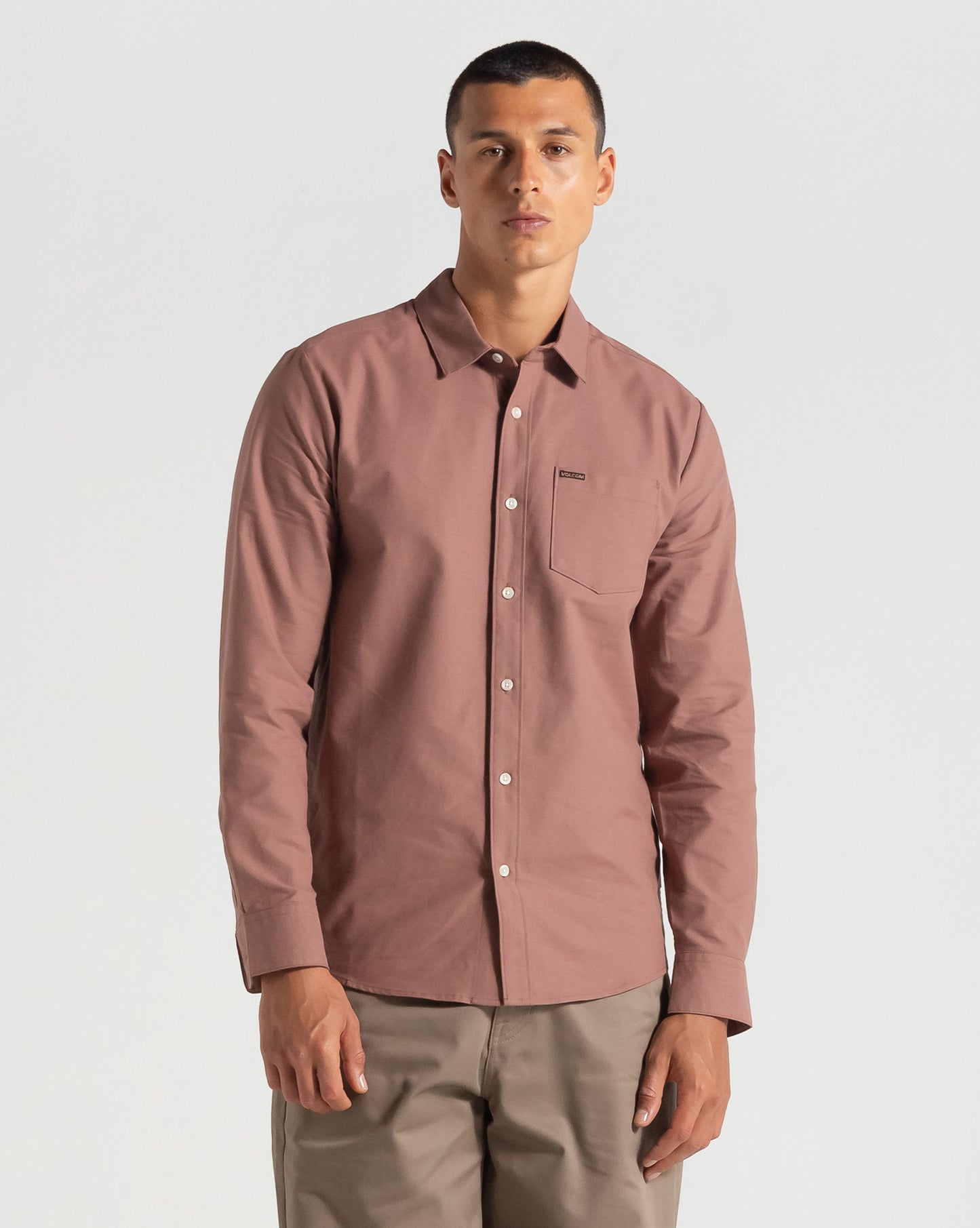 Camisa Volcom Veeco Oxford Nutmeg