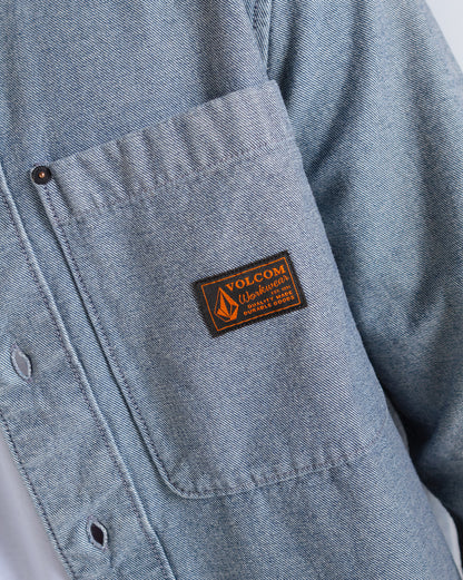 Camisa Volcom Levelstone Blue Wash