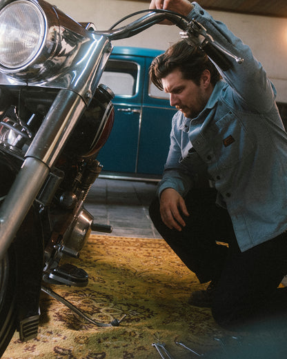 Camisa Volcom Levelstone Blue Wash