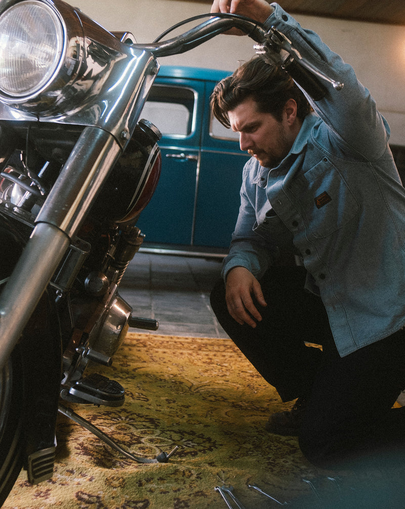 Camisa Volcom Levelstone Blue Wash