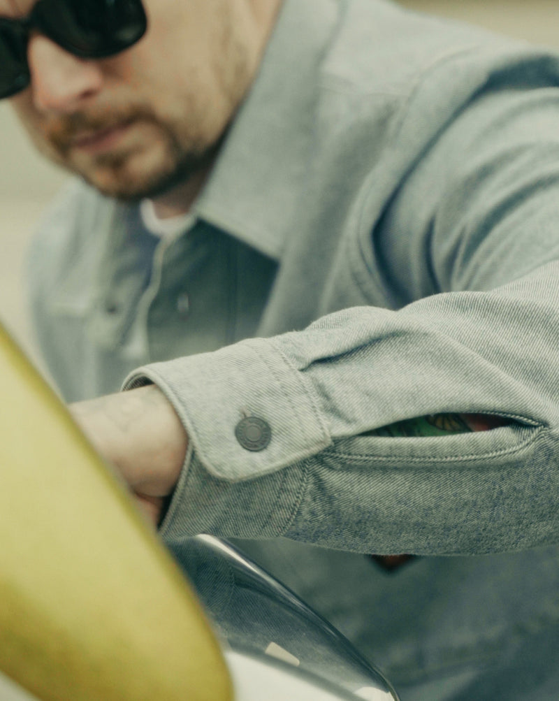 Camisa Volcom Levelstone Blue Wash