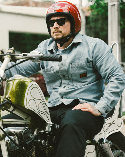 Camisa Volcom Levelstone Blue Wash