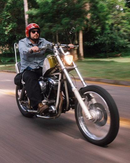 Camisa Volcom Levelstone Blue Wash