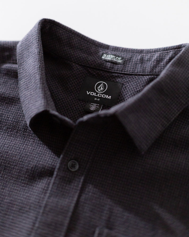 Camisa Manga Longa Volcom Date Knight Black Combo