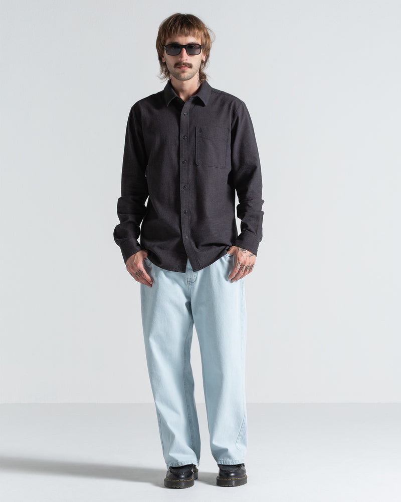 Camisa Manga Longa Volcom Date Knight Black Combo