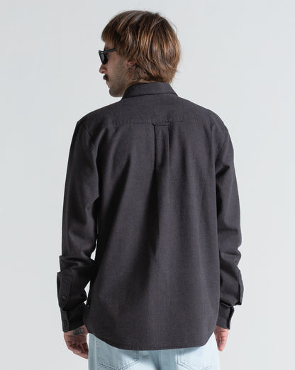 Camisa Manga Longa Volcom Date Knight Black Combo