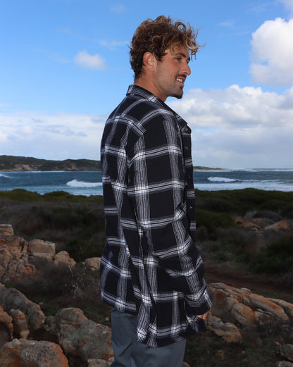 Camisa Manga Longa Volcom Wilderstone Black