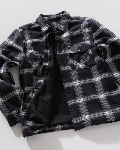Camisa Manga Longa Volcom Wilderstone Black