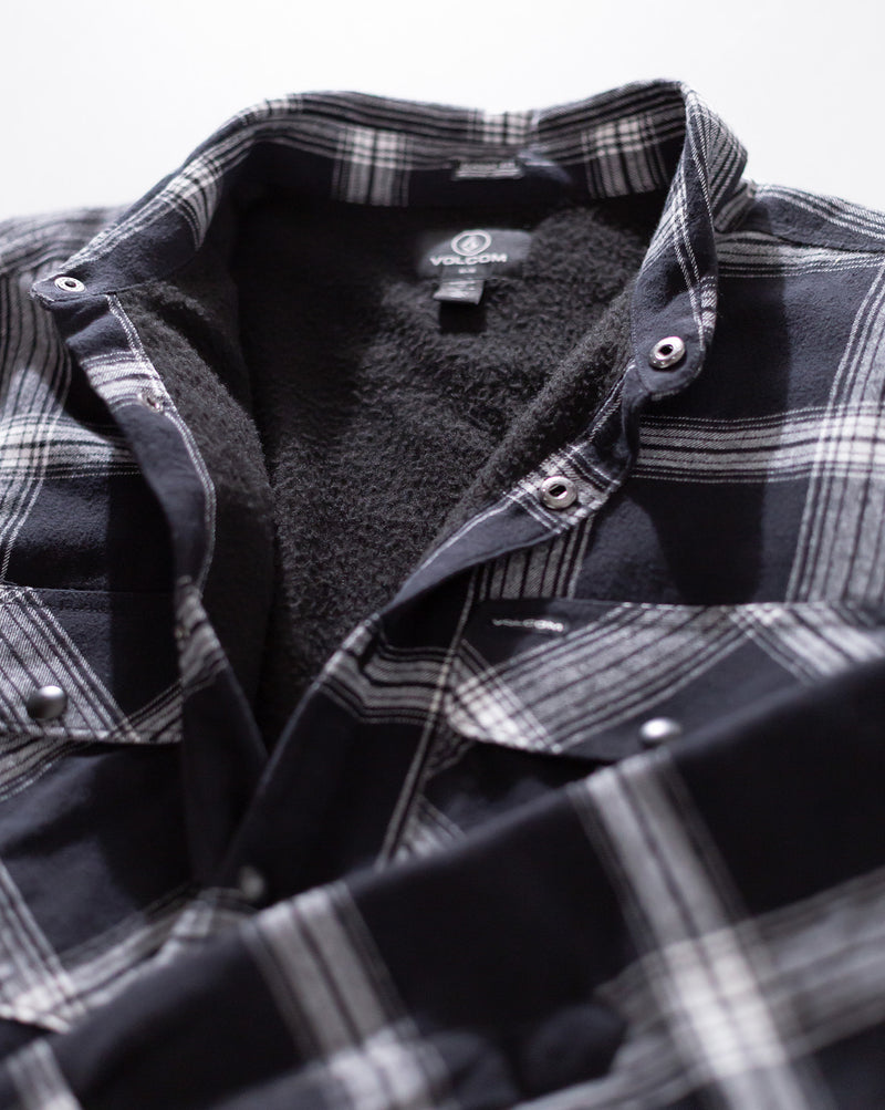 Camisa Manga Longa Volcom Wilderstone Black
