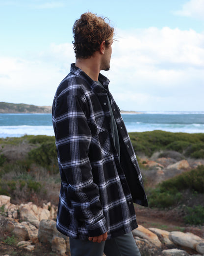 Camisa Manga Longa Volcom Wilderstone Black