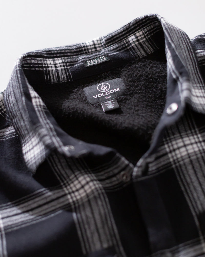 Camisa Manga Longa Volcom Wilderstone Black