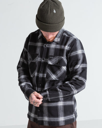 Camisa Manga Longa Volcom Wilderstone Black