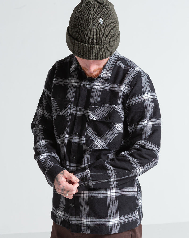 Camisa Manga Longa Volcom Wilderstone Black