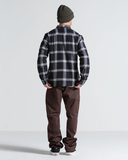 Camisa Manga Longa Volcom Wilderstone Black