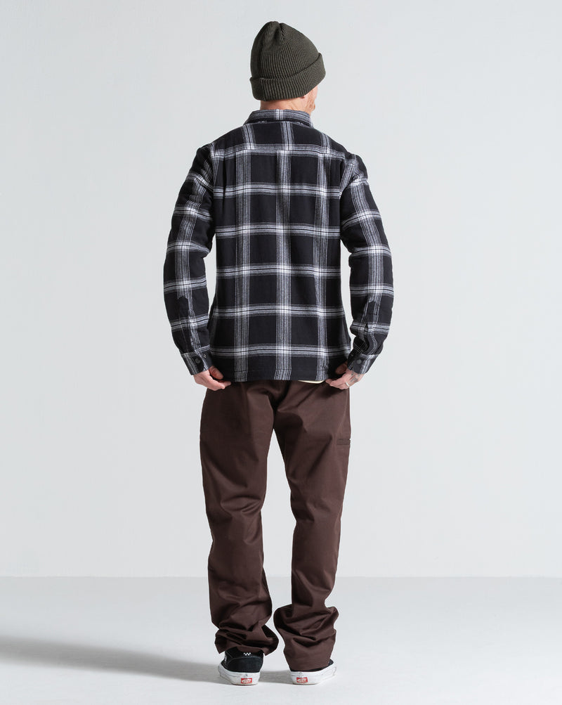 Camisa Manga Longa Volcom Wilderstone Black