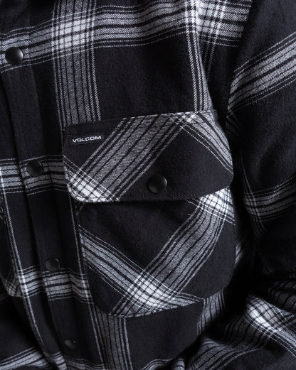 Camisa Manga Longa Volcom Wilderstone Black