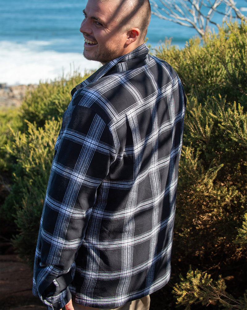 Camisa Manga Longa Volcom Wilderstone Black