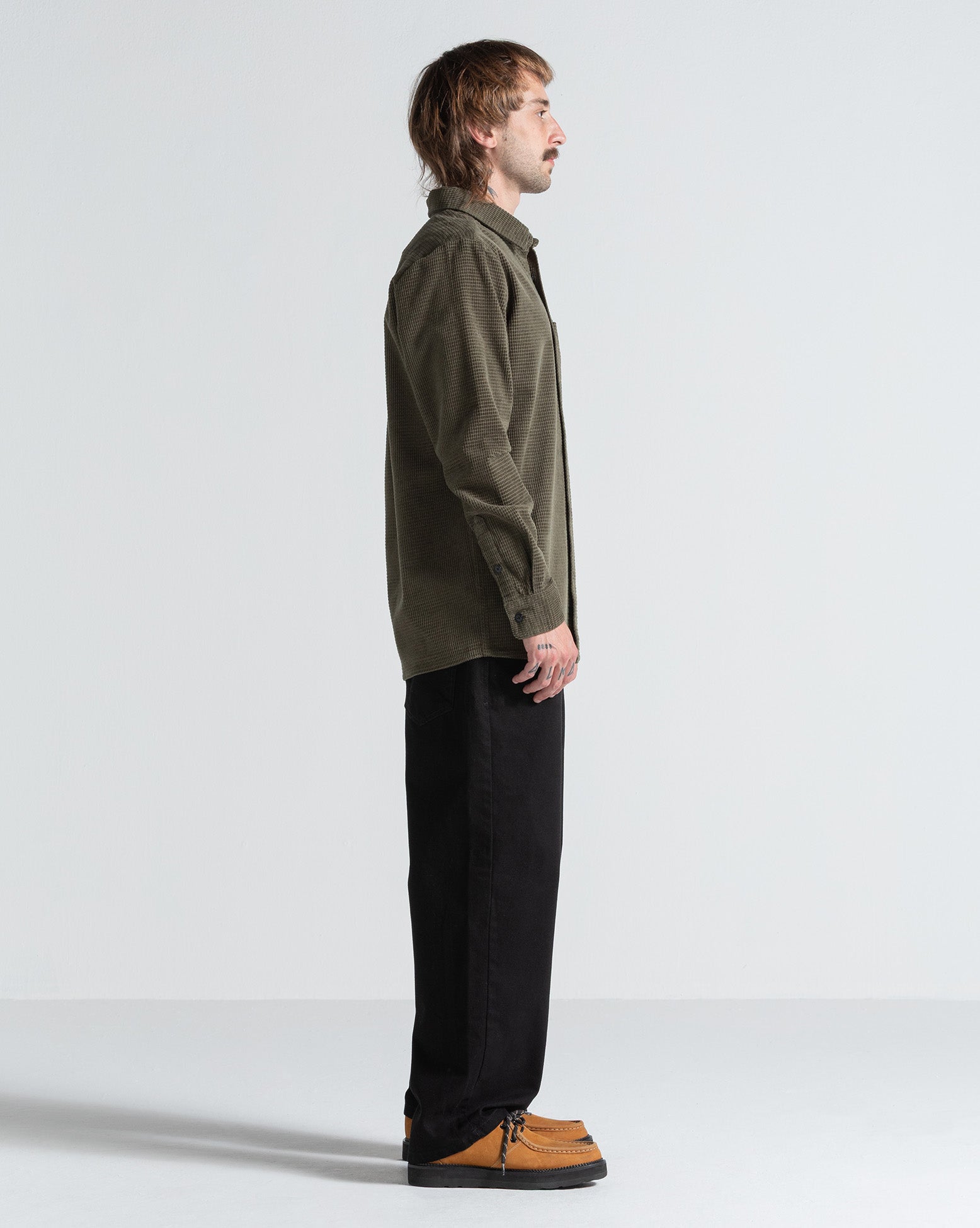 Camisa Manga Longa Volcom Fostered Dark Olive - Volcom Brasil