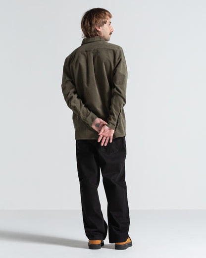 Camisa Manga Longa Volcom Fostered Dark Olive