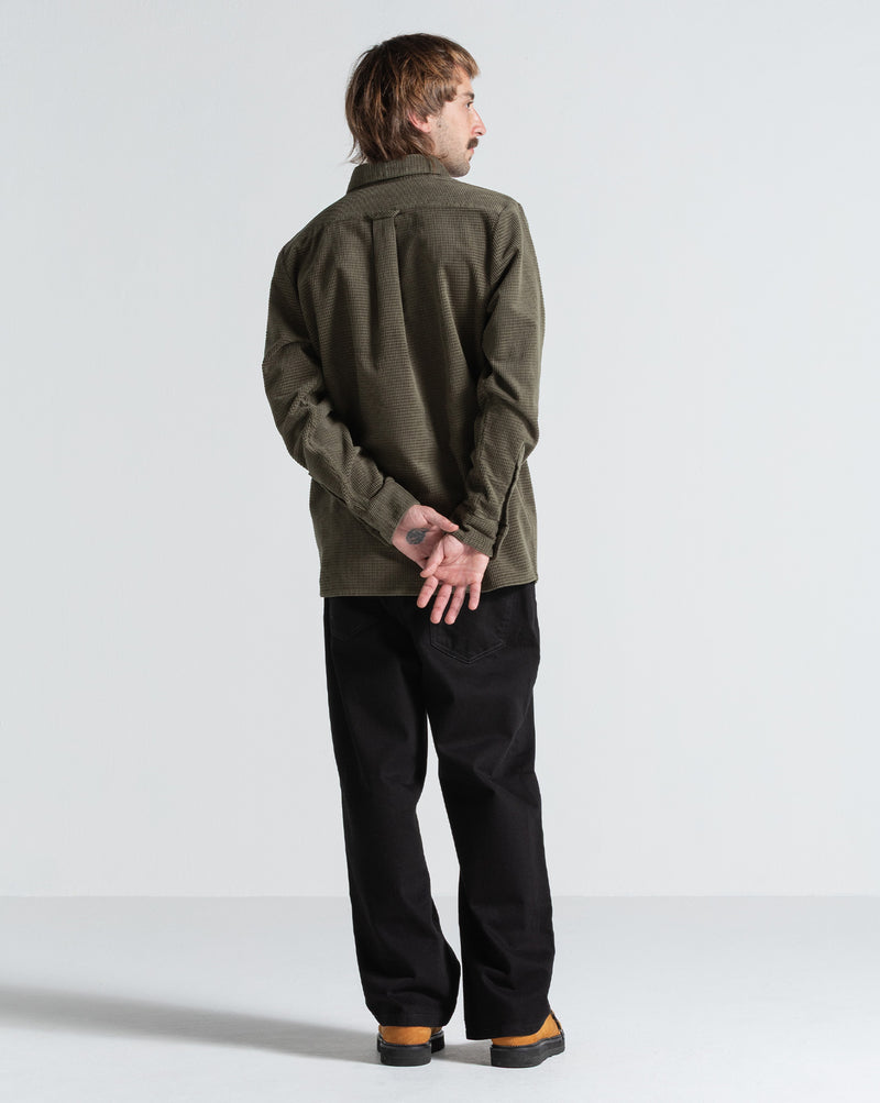 Camisa Manga Longa Volcom Fostered Dark Olive