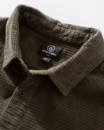 Camisa Manga Longa Volcom Fostered Dark Olive