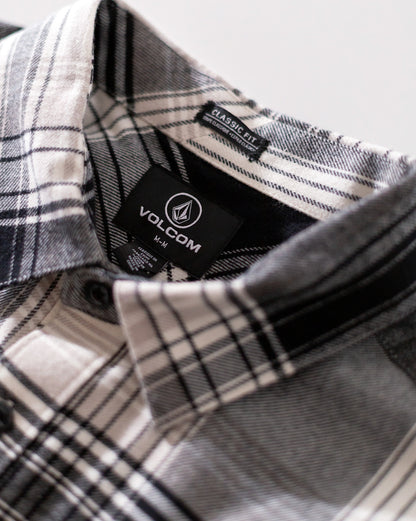 Camisa Manga Longa Volcom Park Dirty White