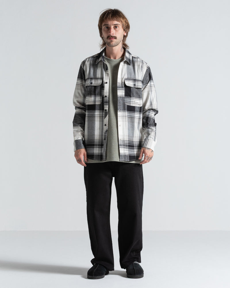 Camisa Manga Longa Volcom Park Dirty White