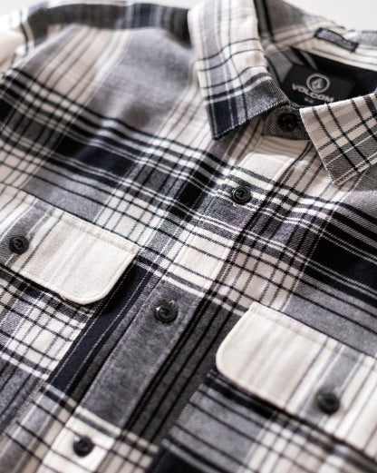 Camisa Manga Longa Volcom Park Dirty White