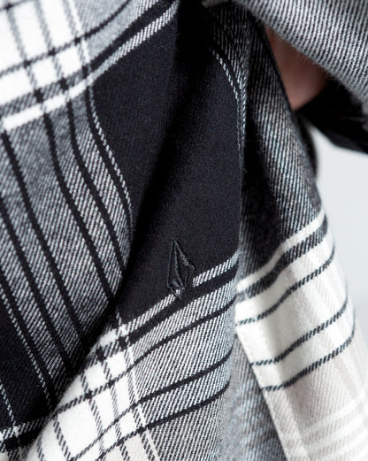 Camisa Manga Longa Volcom Park Dirty White