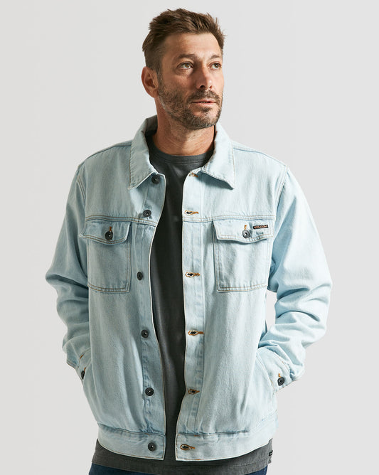 Jaqueta Jeans Volcom Stereo Stone Azul