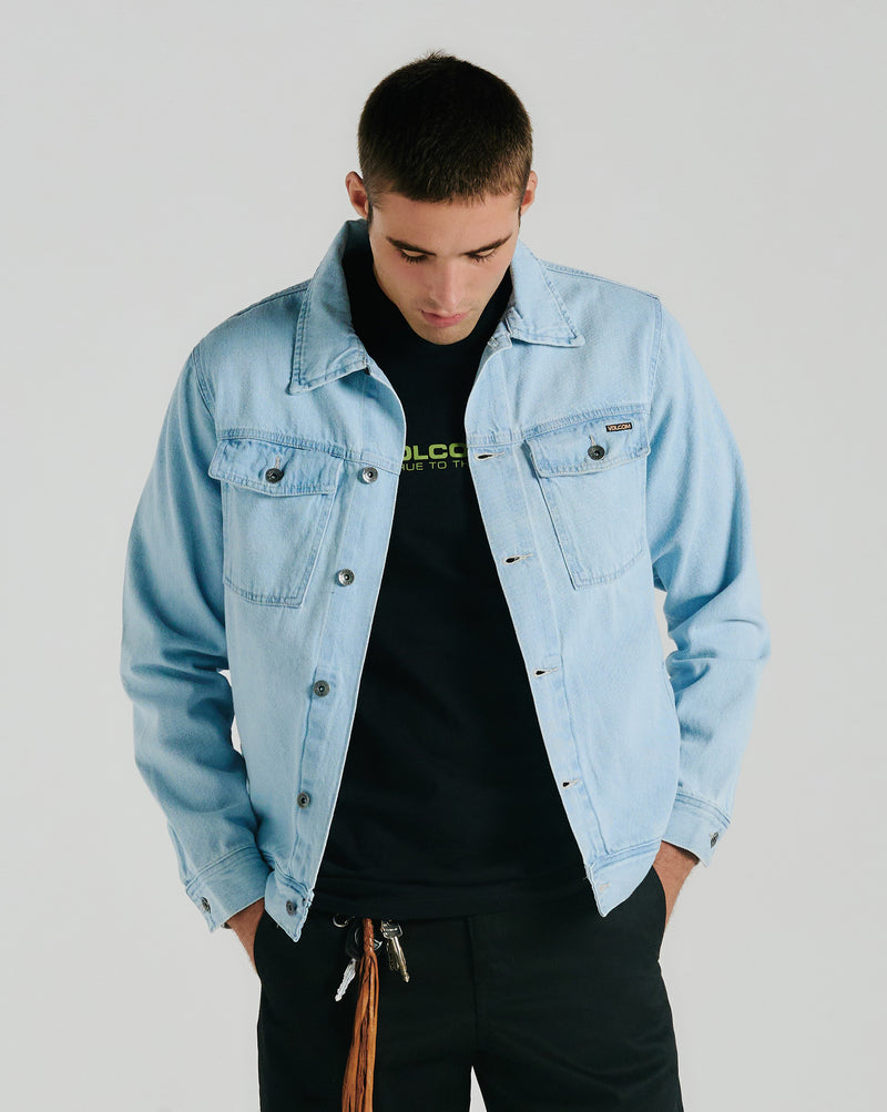 Jaqueta Jeans Volcom Light Blue Stone