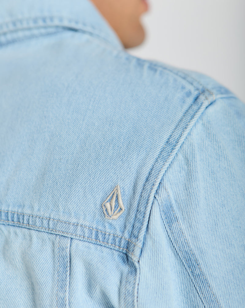 Jaqueta Jeans Volcom Light Blue Stone