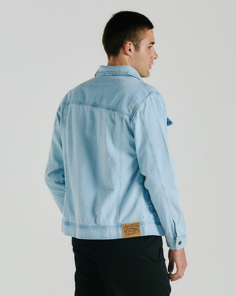 Jaqueta Jeans Volcom Light Blue Stone