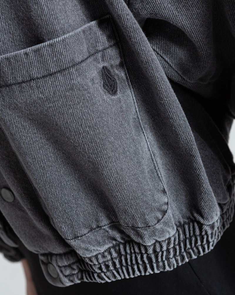Jaqueta Jeans Volcom Shes Da Bomb Preta