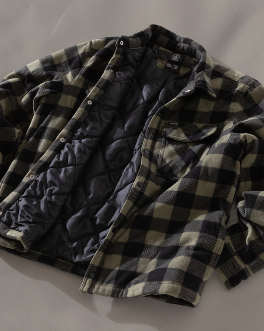 Jaqueta Leve Volcom Bowered Lined Dark Olive