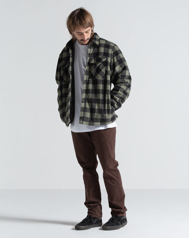 Jaqueta Leve Volcom Bowered Lined Dark Olive