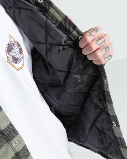 Jaqueta Leve Volcom Bowered Lined Dark Olive